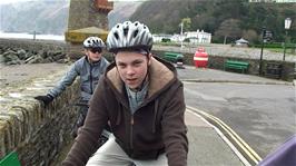 Ash and Ryan on The Esplanade, Lynmouth, 0.1 miles from the hotel